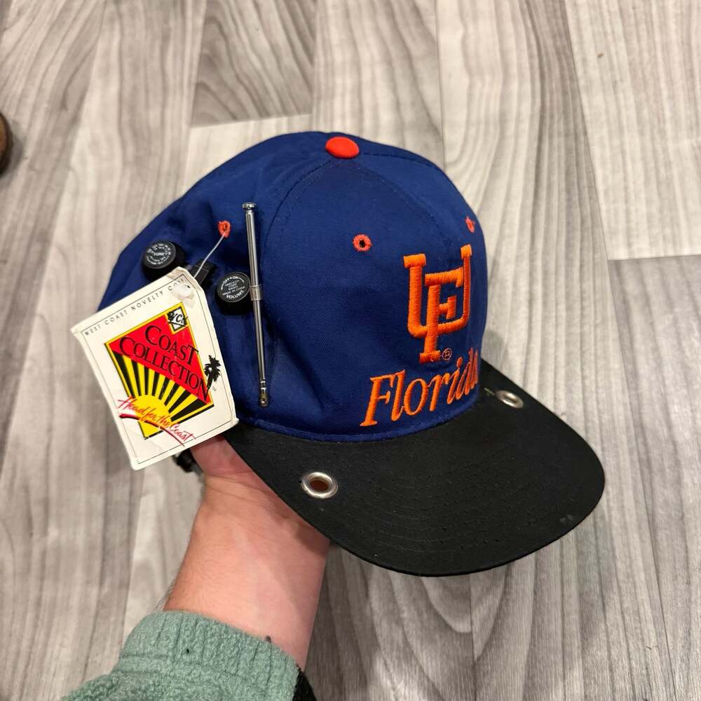 Vintage University of Florida Gators AM/FM Radio Snapback Hat New with Tags